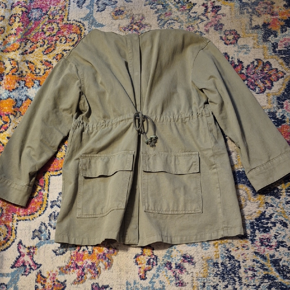 Asos Curve Design Olive Parka With Hood